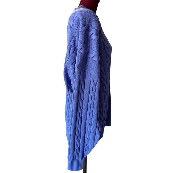 NWOT Aritzia TNA Clay Sweater Size XL Playful Purple Pastel V Neck - Picture 8 of 8